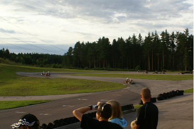 Målgången i Micro A-finalen